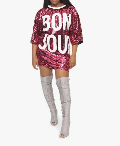 Sequins Top Pink