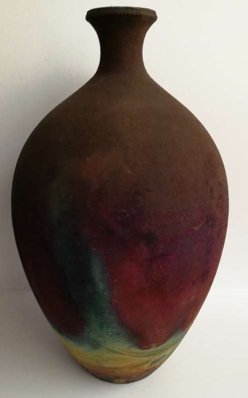 Raku vase