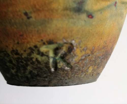 Raku vase