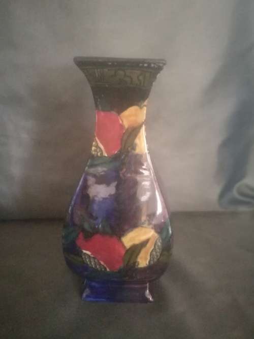 English Art Nouveau Porcelain Pomegranate Vase