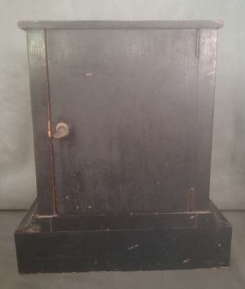 Antique French Ebonised Wood Mantel Clock