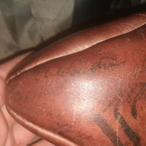 4th Rugby Test New Zealand vsSouth Africa 1949 WARATH Autographed Rugby Ball and Sports Memorabilia