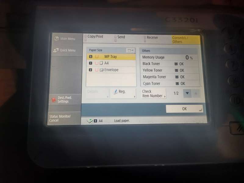Heavy duty Canon ImageRUNNER ADVANCE C3320i