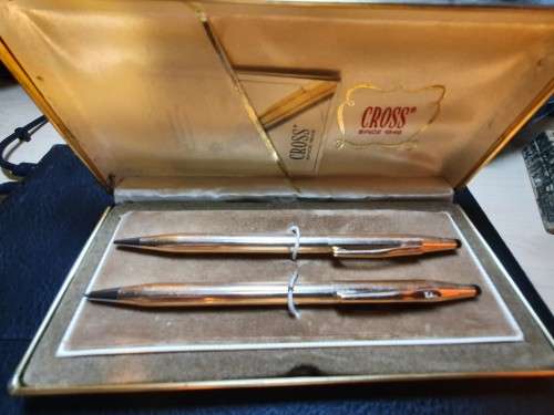 Cross Pen and Pencil Set in Original Box with booklet.
