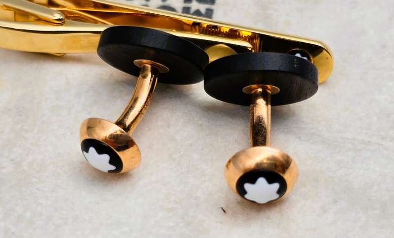 Montblanc Cufflinks & Tie pin. Authentic!
