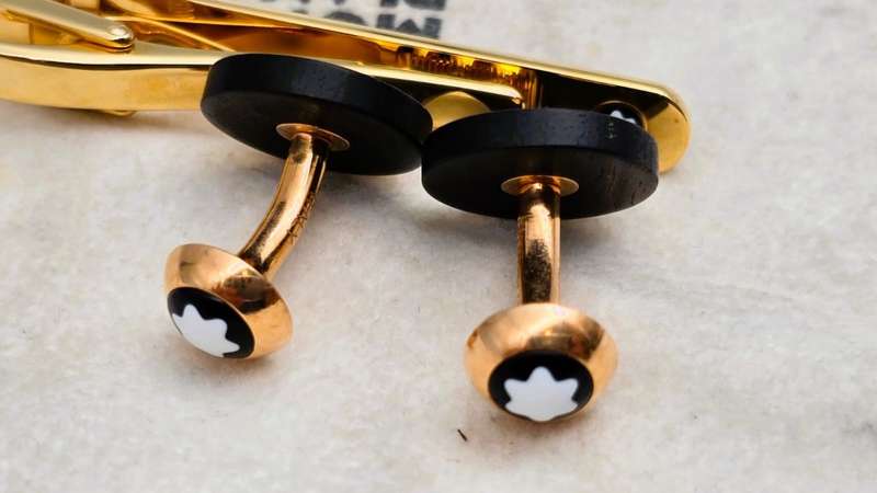 Montblanc Cufflinks & Tie pin. Authentic!