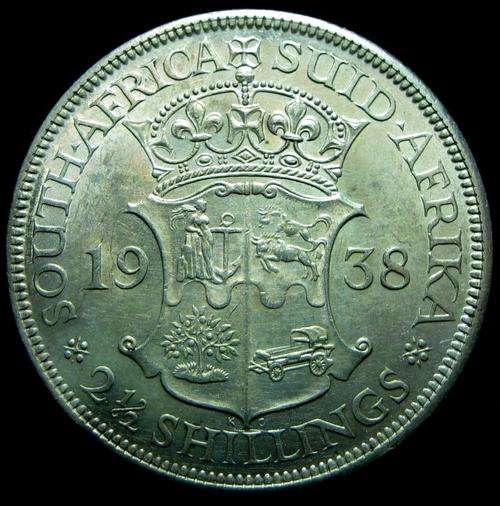 Beautiful UNC 1938 Half Crown. Free Shipping!