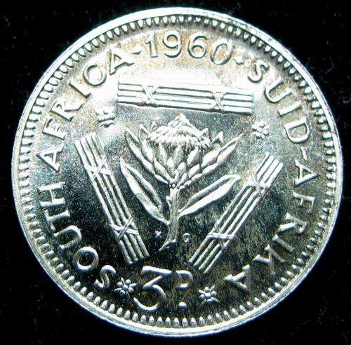 Scarce 1960 Tickey in Proof Condition. Only 3360 Minted.