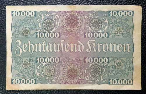 Austria 1 Schilling 10000 Kronen 1924 RARE
