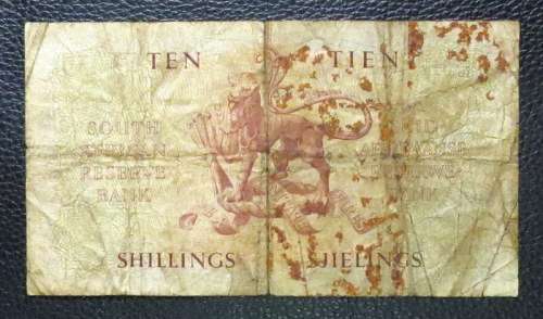 MH de Kock 1950 Ten Shillings banknote
