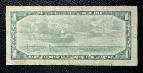 Canada  One Dollar !!Devil's Face!! 1954
