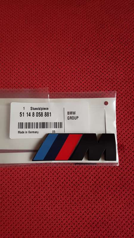 High OEM quality BMW MSport BLACK Boot Lid 3D Badge Decal Logo Sticker
