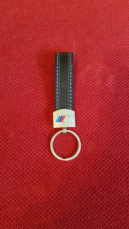 New BMW Motorsport M Sport Leather Keychain Keyring
