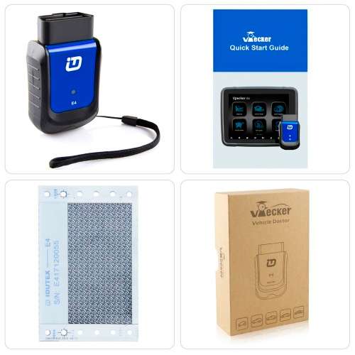 VPECKER E4 Easydiag Bluetooth Full System OBDII Android Scan Tool ABS Bleeding DPF EPB TPMS Injector