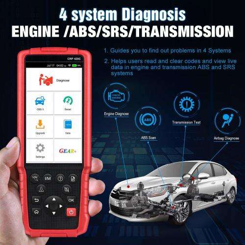 Original LAUNCH CRP429C Auto Diagnostic Tool for Engine/ABS/SRS/AT plus 11 Service Functions, R6999
