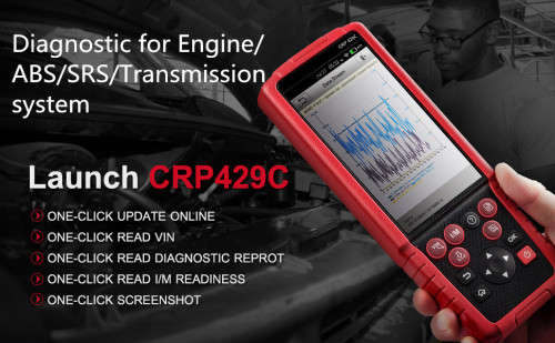 Original LAUNCH CRP429C Auto Diagnostic Tool for Engine/ABS/SRS/AT plus 11 Service Functions, R6999