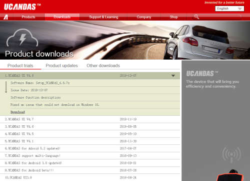 Original UCANDAS VDM OBD2 Auto Scanner WiFi Full System Diagnostic Tool for Windows PLUS Tablet