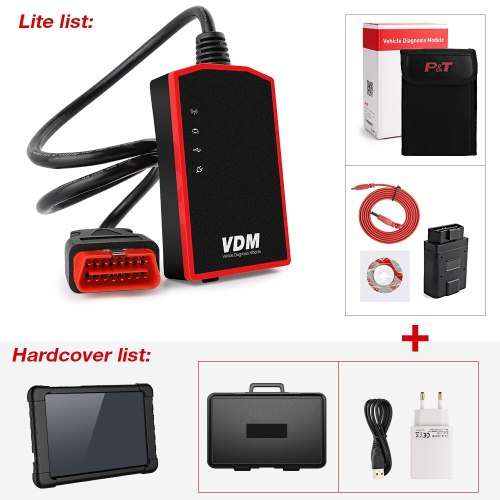 Original UCANDAS VDM OBD2 Auto Scanner WiFi Full System Diagnostic Tool for Windows PLUS Tablet