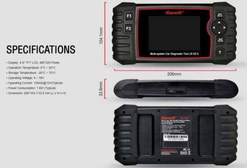 Original iCarsoft LR V20 for LAND ROVER AND JAGUAR Full System Comprehensive Diagnostic Tool, R2999