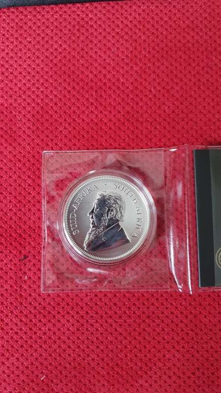 2017 1oz Fine Silver Krugerrand Premium Uncirculated with Mint Mark, Capsule Sealed