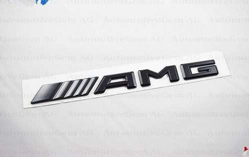 Mercedes AMG Matt Black Bootlid Badge Decal, High quality, R160 each