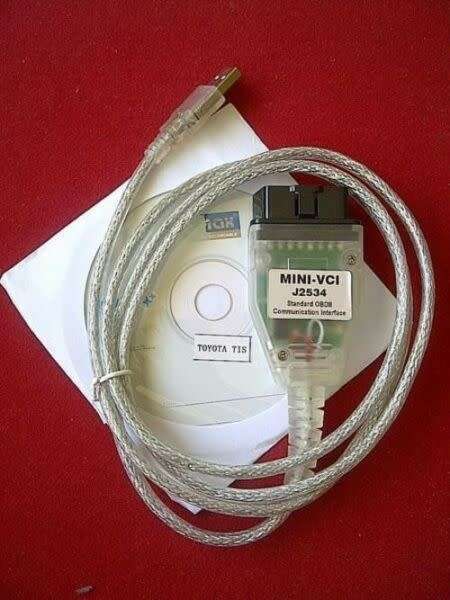 LATEST Toyota Techstream Mini-VCI V18 OBD2 Diagnostic Interface