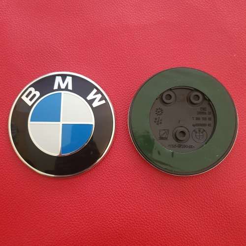 BMW Blue 82mm Bonnet Badges Emblems decals