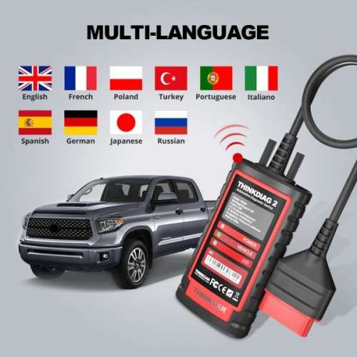 New THINKDIAG 2 ALL Car Brands CAN FD protocol OBD2 Diagnostic Tool Active TestBi-Directional R4399