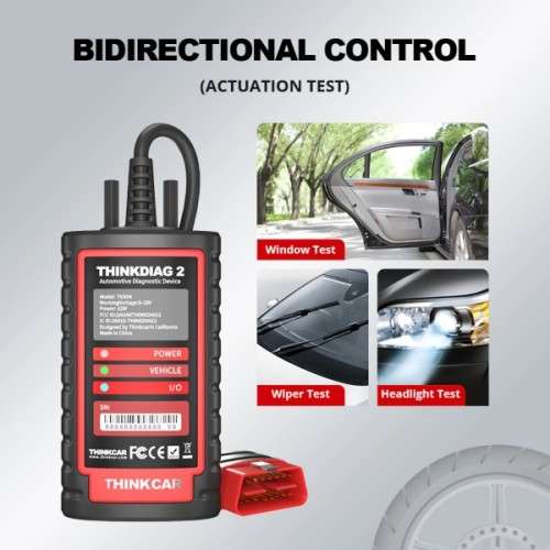 New THINKDIAG 2 ALL Car Brands CAN FD protocol OBD2 Diagnostic Tool Active TestBi-Directional R4399
