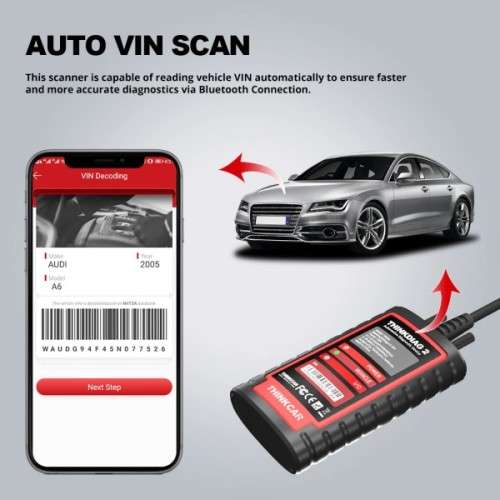 New THINKDIAG 2 ALL Car Brands CAN FD protocol OBD2 Diagnostic Tool Active TestBi-Directional R4399