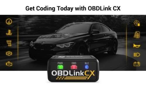 OBDLink CX Bluetooth 5.1 BLE OBD2 Adapter for Bimmercode BMW/Mini, Diagnostic plus Coding, R2599