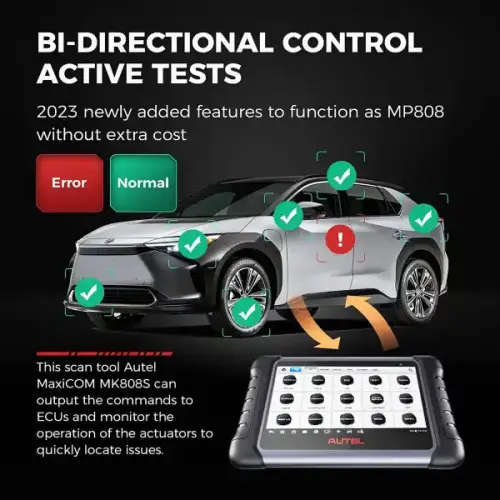 Latest AUTEL MaxiCom MK808S Comprehensive OBD2 Diagnostic Tool, 1 year free update, R10999