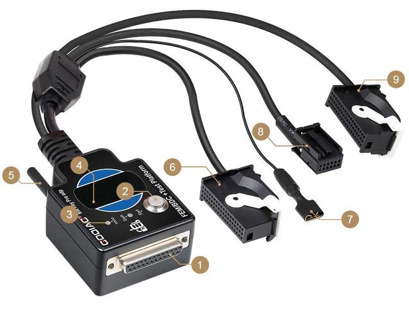 GODIAG BMW FEM BDC New Type Test Platform 4 Bench Connection works Lonsdor Autel IM608 VVDI2, CGDI