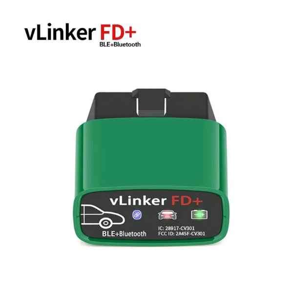 Original Vgate Vlinker FD+ Bluetooth 4.0 OBD2 Adapter for FORSCAN and multiple other apps, R999