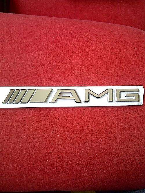 Mercedes Benz AMG Badge/emblem/decal/logo, Chrome finish, R120