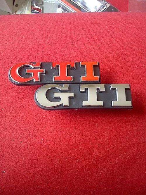 GTI 3D Grill Badge for VW Golf/Polo, Silver and Red, Retail Packaged, R150 each