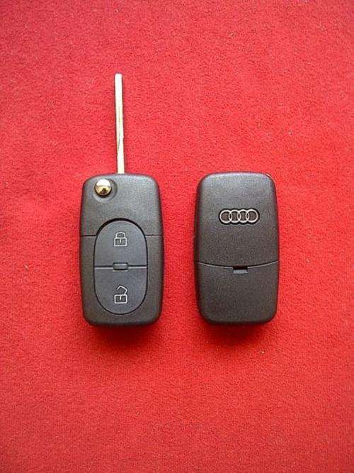 AUDI 2 Button Flip key remote case/shell + blade (1616 battery), R140 each