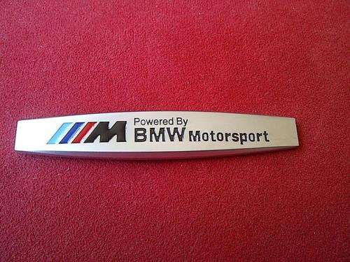 BMW 'Powered By MotorSport' 3D Aluminium Badge, M Sport/M Tech, High quality, R110 each