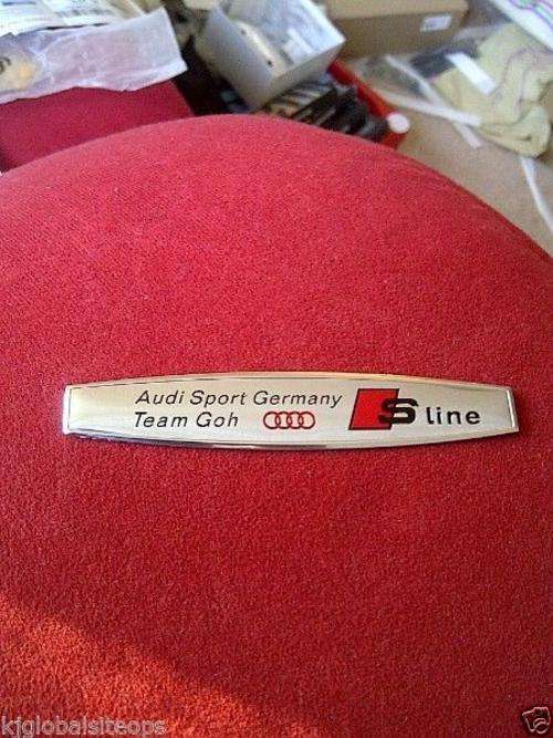 AUDI S line Metal Chrome Fender Badge, High quality, R90 each