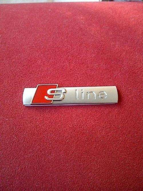 S Line/S-line Body Badge for Audi, 70 x 18mm, High quality aluminium, R120 each