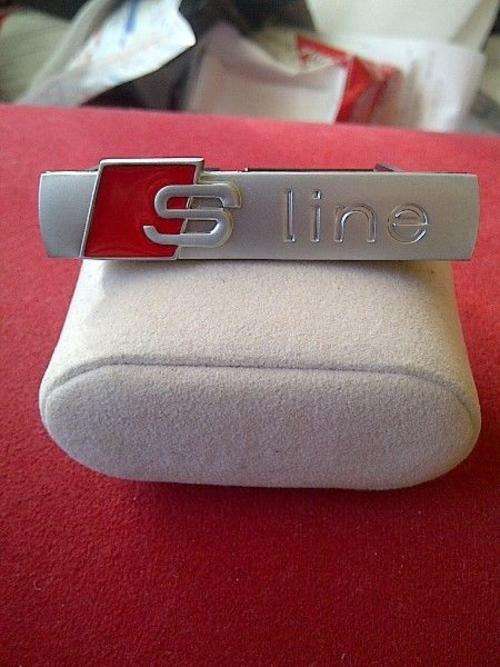 S Line/S-line Metal Grill Badge for Audi, 70 x 18mm, High quality aluminium, R120 each