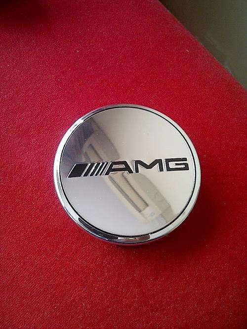 Mercedes Benz AMG Mirror Finish Wheel cap centre badge, 75mm, R90 each