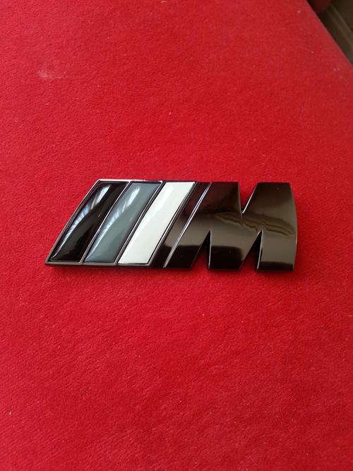 BMW M Sport/M Tech 3D Black-White Metal Boot Badge, High quality, R125 each