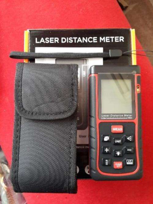 Digital Laser Distance Meter Measurer, RZ60-3, 60m (192ft) Range, Bubble level etc, Brand New, R950