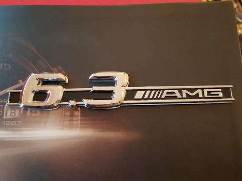 Mercedes AMG 6.3 Badge Logo Decal Emblem, Brand New, R140 each