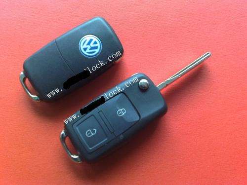 VW Golf 4 Flip 2 Button Remote Key, for Golf 4/Golf IV, 433Mhz ID48 Chip, Brand New, R499