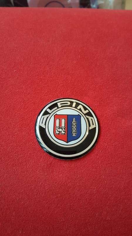 BMW ALPINA Steering Badge 45mm, Good Quality R110 each
