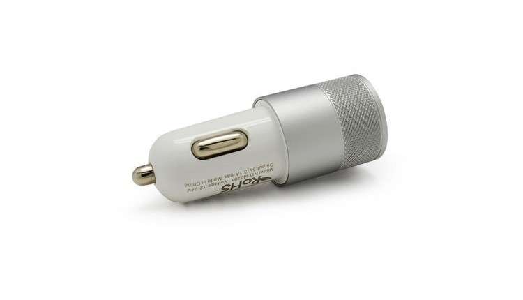 2 Port Universal USB Car Charger 12V, 3.1A, Aluminum, for iPhone Samsung etc., R65 each