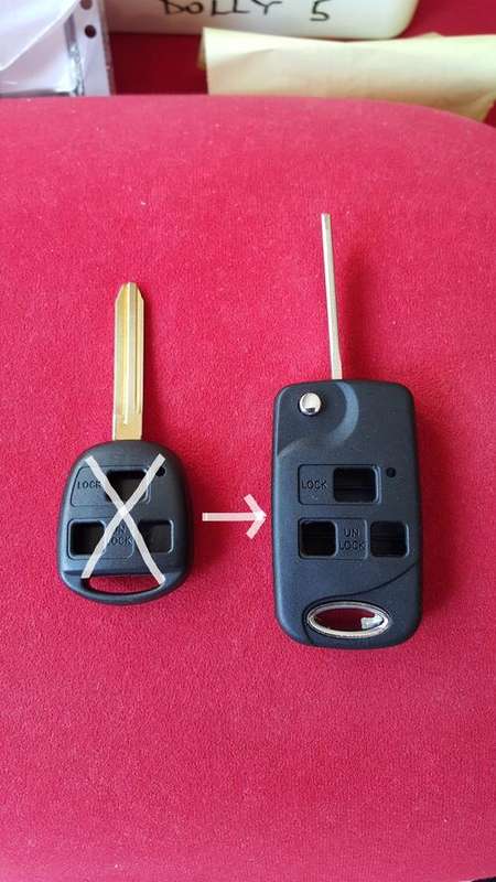 Toyota Camry 3 button Flip Key Conversion Case/Shell, Brand New, R200 each