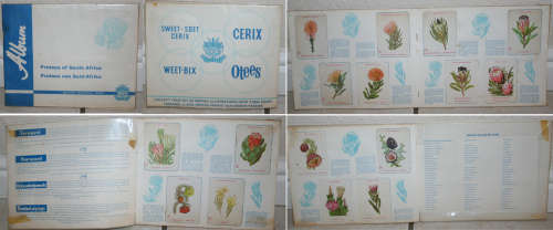 Bokomo Proteas of SOUTH AFRICA collectors card album 1960s - WEETBIX OTEES CERIX